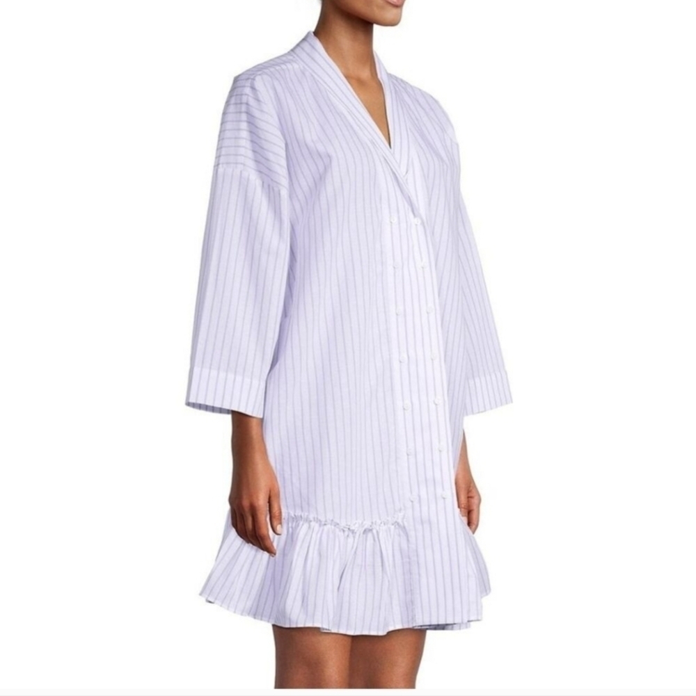 NWT! Harshman, Nebbi Caftan, White And Lavender, Size XS, NEW! -$239 - Picture 4 of 7